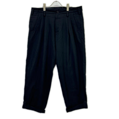 Yohji Yamamoto POUR HOMME Black 2-Tuck Slacks Size 3