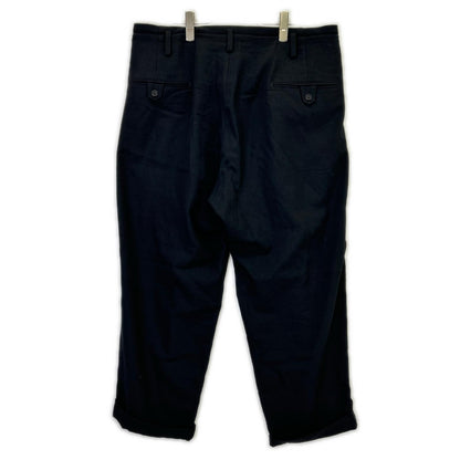 Yohji Yamamoto POUR HOMME Black 2-Tuck Slacks Size 3