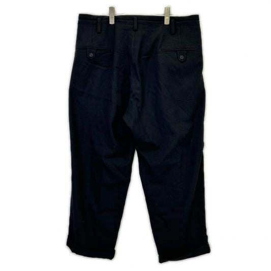 Yohji Yamamoto POUR HOMME Black 2-Tuck Slacks Size 3