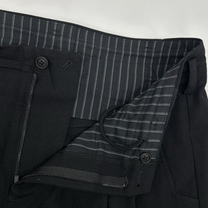 Yohji Yamamoto POUR HOMME Black 2-Tuck Slacks Size 3