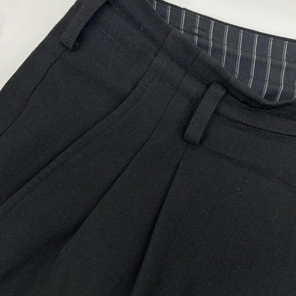 Yohji Yamamoto POUR HOMME Black 2-Tuck Slacks Size 3
