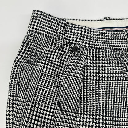 BERNARD ZINS Houndstooth Linen Cotton Slacks Size 42