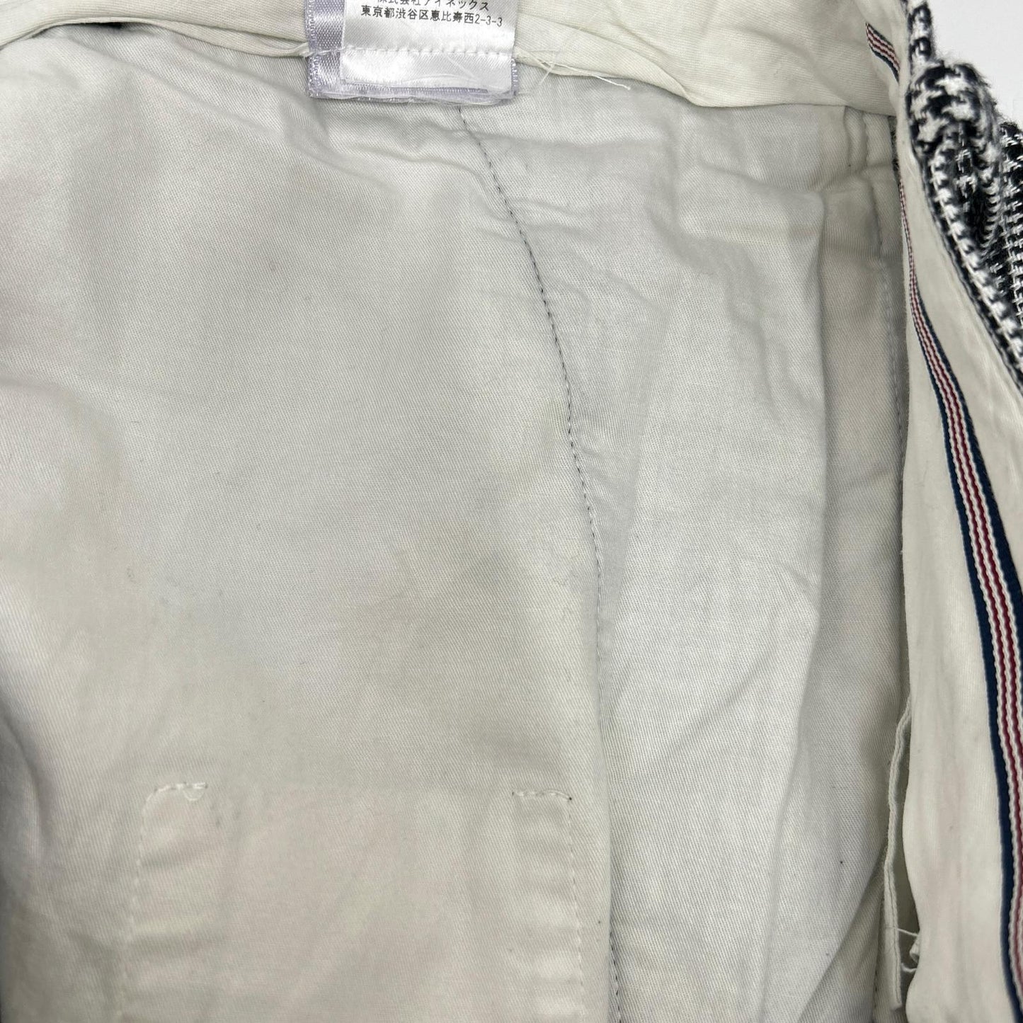 BERNARD ZINS Houndstooth Linen Cotton Slacks Size 42