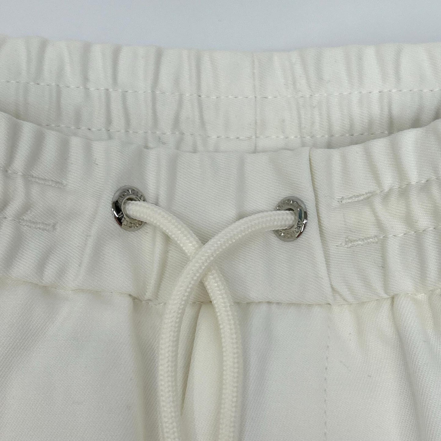 MONCLER White PANTALONE SPOTIVO Casual Pants Size 50