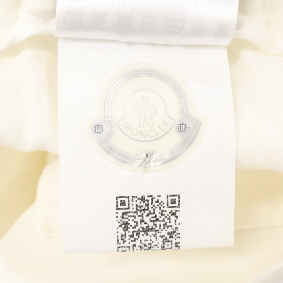 MONCLER White Cotton Sideline Easy Pants Size 48