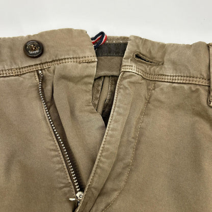 MONCLER Brown PANTALONE SPOTIVO Casual Pants Size 50