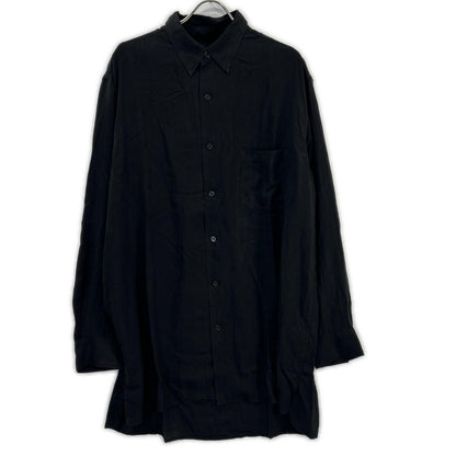 Yohji Yamamoto PH Black Cellulose Oversized Shirt Size 4