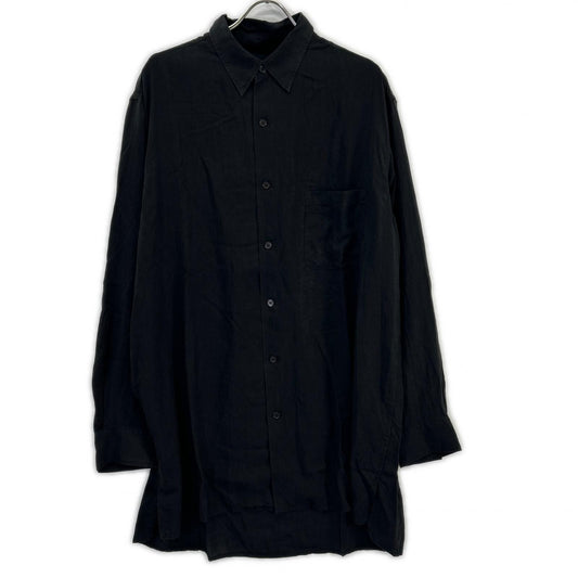 Yohji Yamamoto PH Black Cellulose Oversized Shirt Size 4