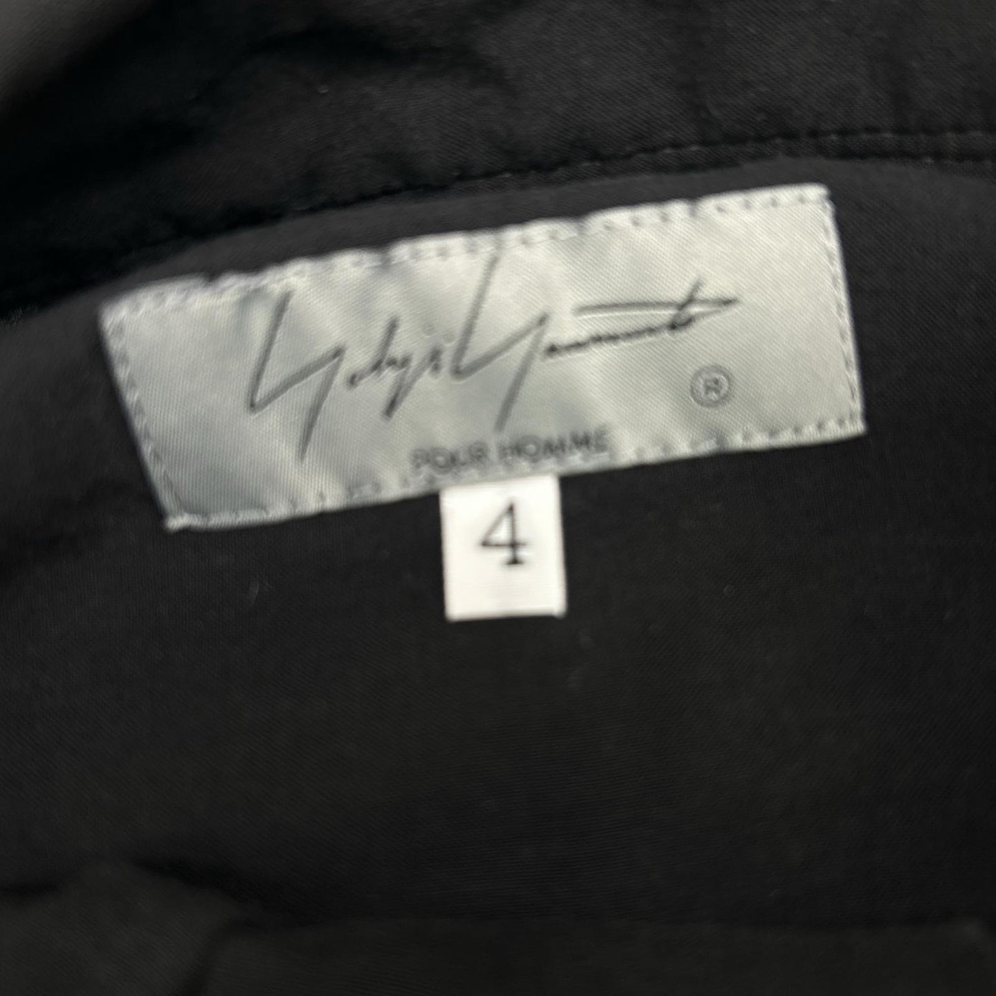 Yohji Yamamoto PH Black Cellulose Oversized Shirt Size 4