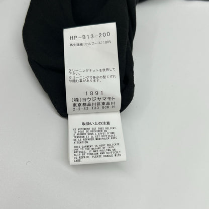 Yohji Yamamoto PH Black Cellulose Oversized Shirt Size 4