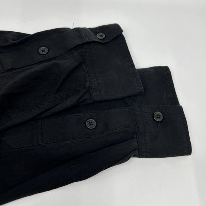 Yohji Yamamoto PH Black Cellulose Oversized Shirt Size 4