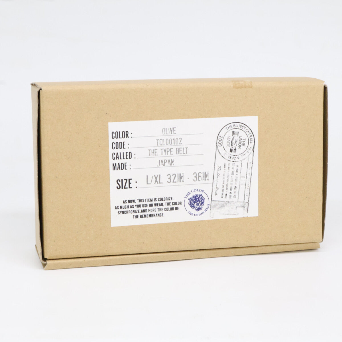 UNION TCL00102 The Type Belt Olive Size L/XL