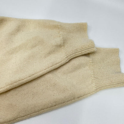 Yonetomi Ivory RIGID 100% Cashmere Sweater Size 3