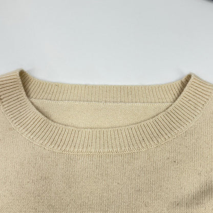 Yonetomi Ivory RIGID 100% Cashmere Sweater Size 3