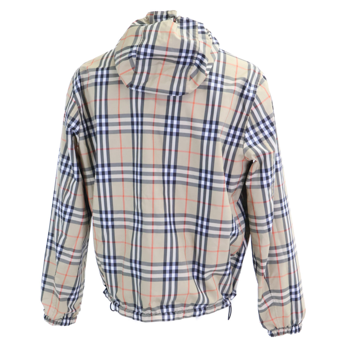BURBERRY Nova Check Reversible Hoodie Jacket Black Size M