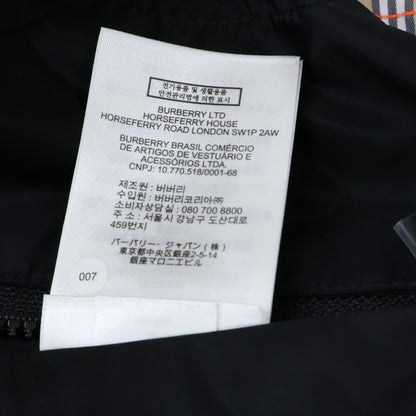 BURBERRY Nova Check Reversible Hoodie Jacket Black Size M