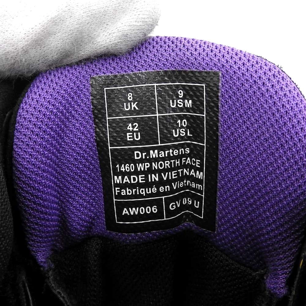THE NORTH FACE PURPLE LABEL Black 9-Hole Boots Size 8(UK)