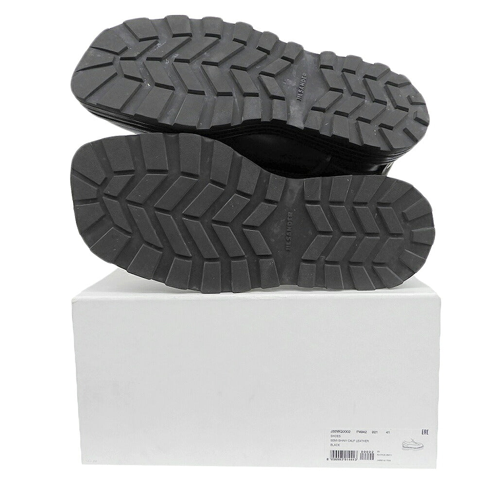 JILSANDER 23SS Square Toe Commando Shoes Black Size EU 41