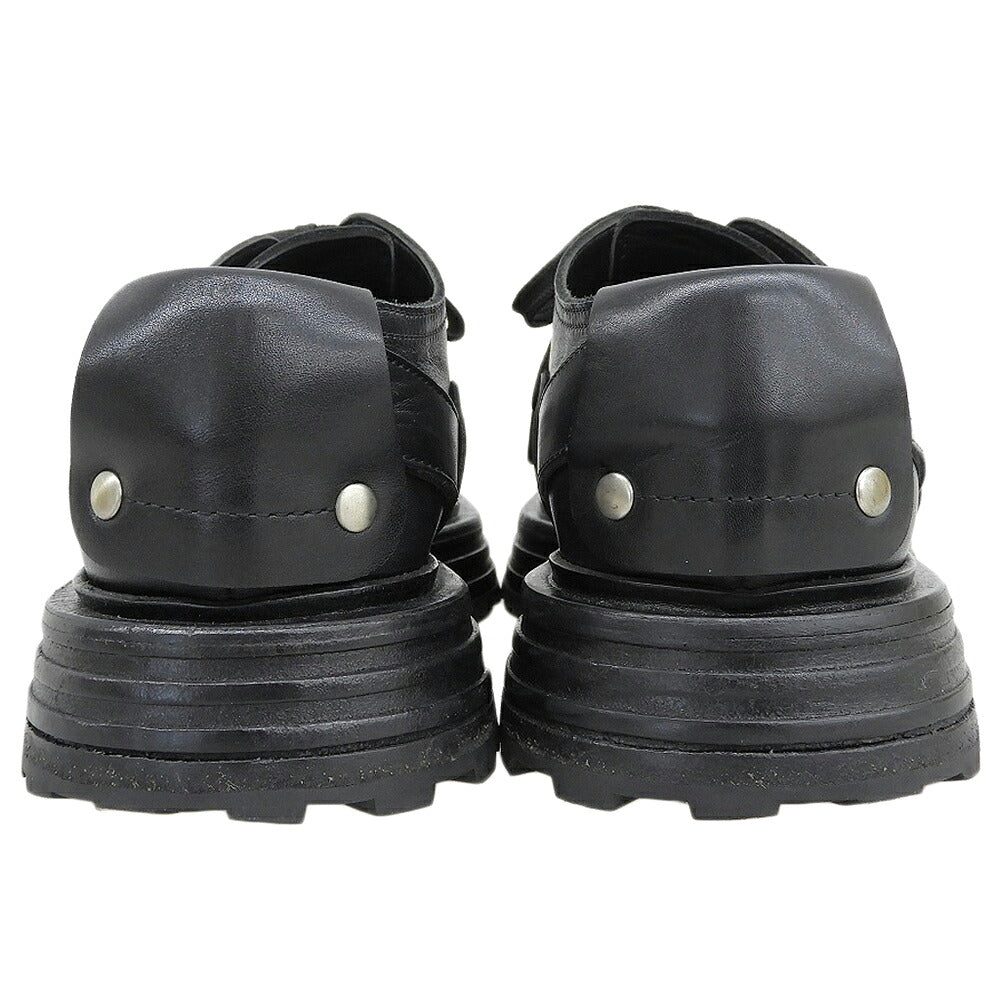 JILSANDER 23SS Square Toe Commando Shoes Black Size EU 41