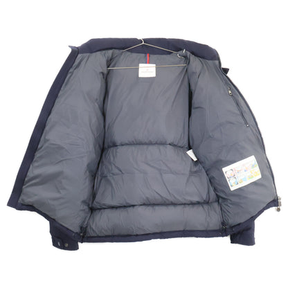 MONCLER MONTGENEVRE Wool Hooded Down Jacket Navy Size 5
