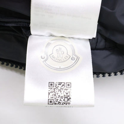 MONCLER MONTGENEVRE Wool Hooded Down Jacket Navy Size 5