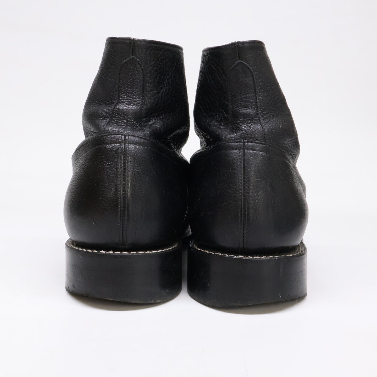 PICKER CLOTHING Button Leather Boots Black Size 8