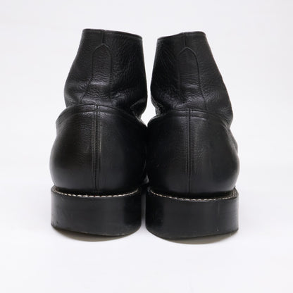 PICKER CLOTHING Button Leather Boots Black Size 8