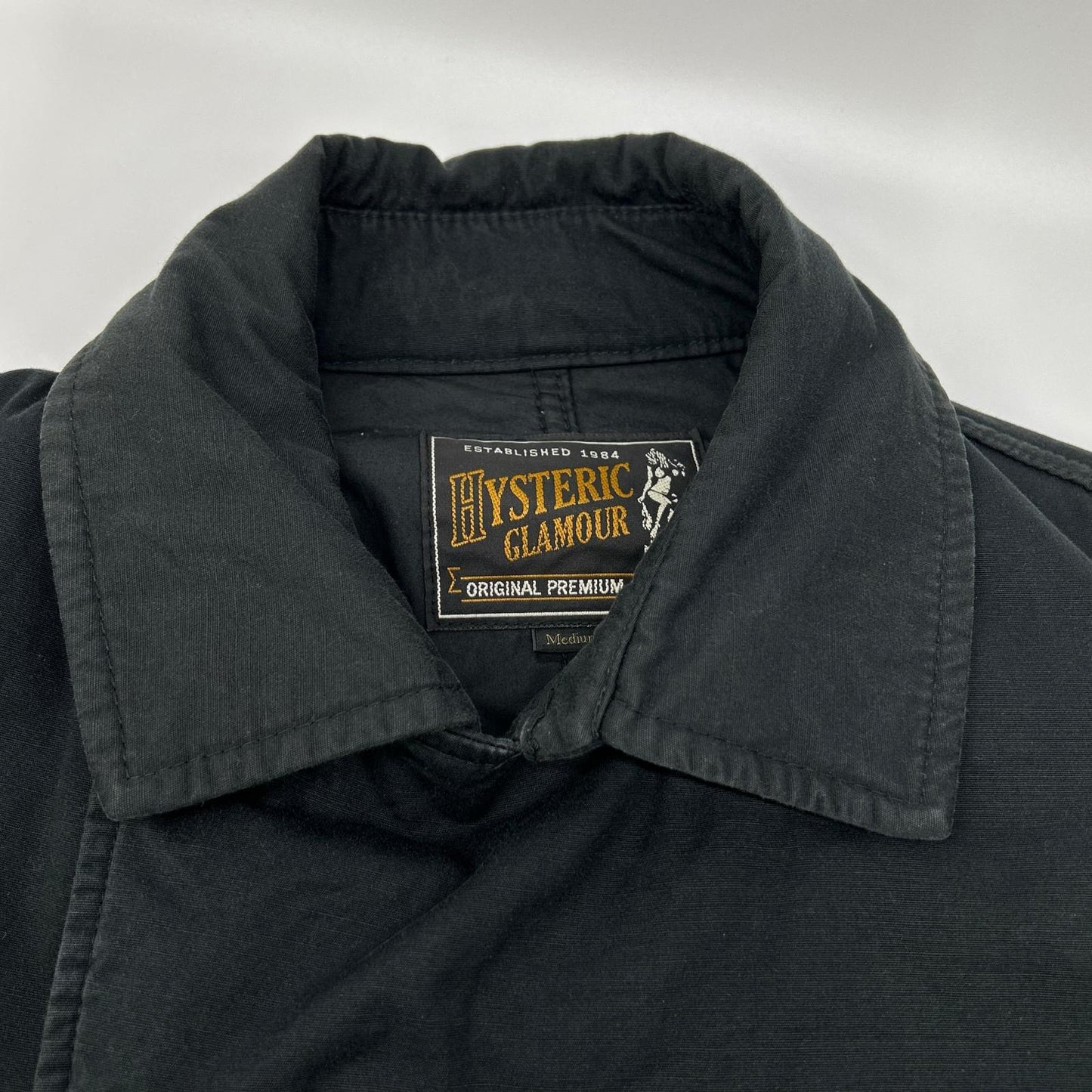 HYSTERIC GLAMOUR Sound & Vision P-Coat Black Size M