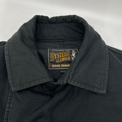 HYSTERIC GLAMOUR Sound & Vision P-Coat Black Size M