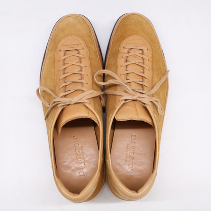J.M. WESTON 698 Training Suede Sneakers Brown Size 10D