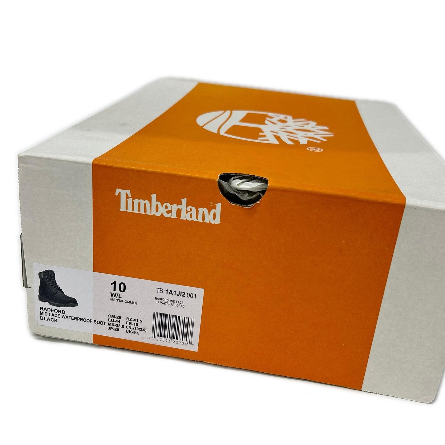 Timberland Radford Mid Lace Waterproof Boots Black Size 28