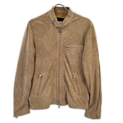 Cinquanta H-502/1 Goat Suede Stand Jacket Brown Size 48