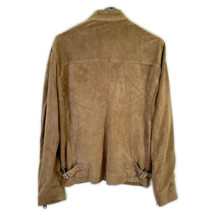 Cinquanta H-502/1 Goat Suede Stand Jacket Brown Size 48