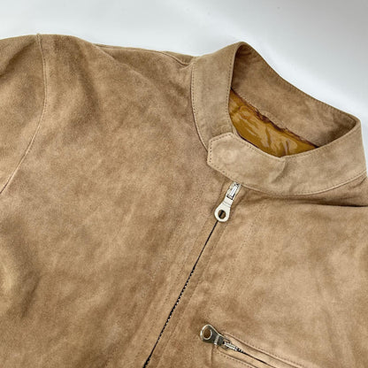 Cinquanta H-502/1 Goat Suede Stand Jacket Brown Size 48