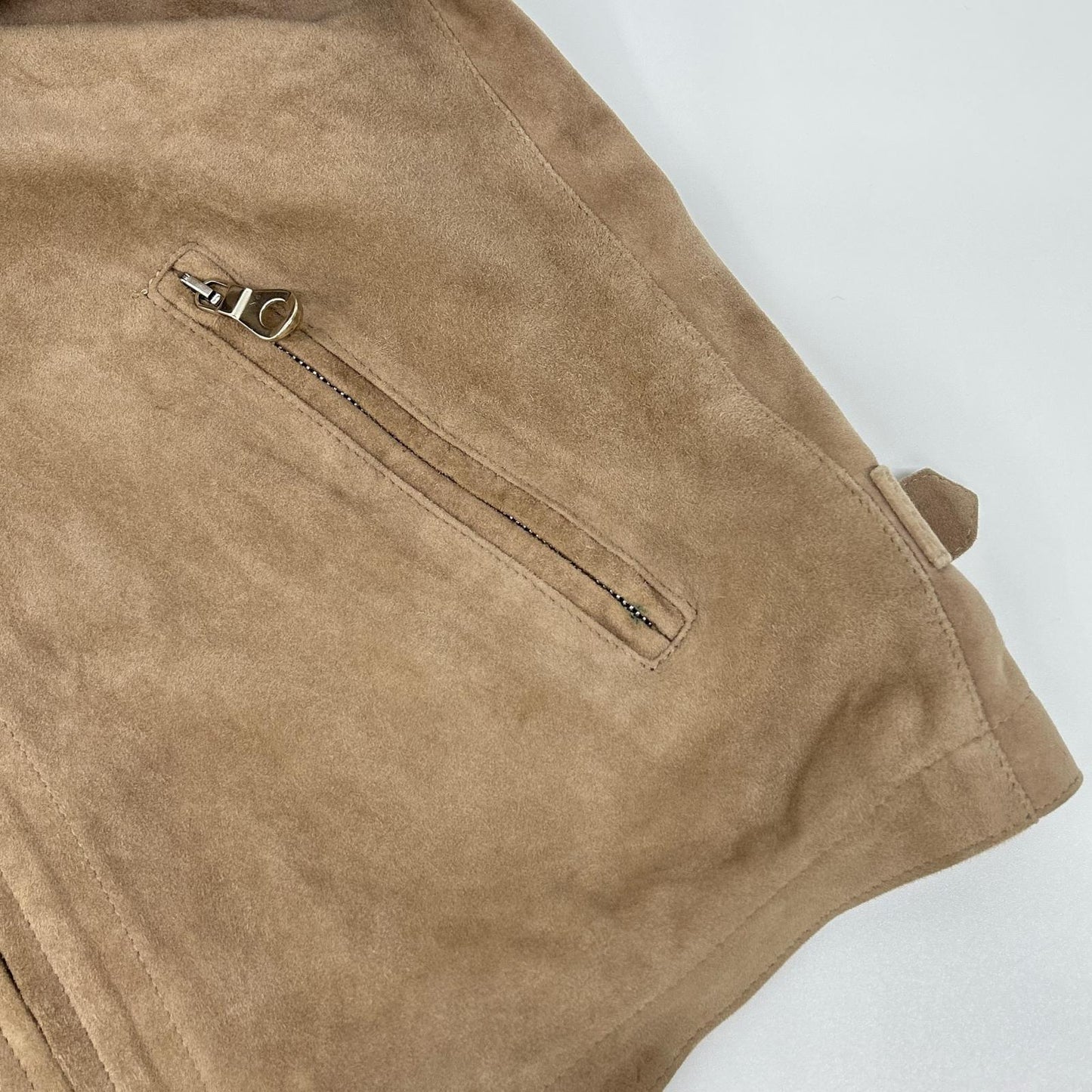 Cinquanta H-502/1 Goat Suede Stand Jacket Brown Size 48