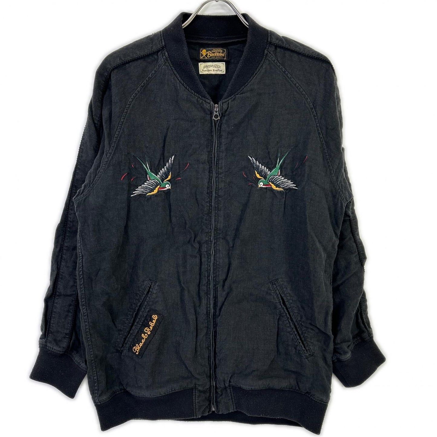 RUDE GALLERY BLACK REBEL 20SS Linen Jacket Black