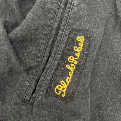 RUDE GALLERY BLACK REBEL 20SS Linen Jacket Black