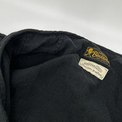 RUDE GALLERY BLACK REBEL 20SS Linen Jacket Black