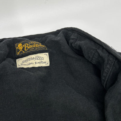 RUDE GALLERY BLACK REBEL 20SS Linen Jacket Black