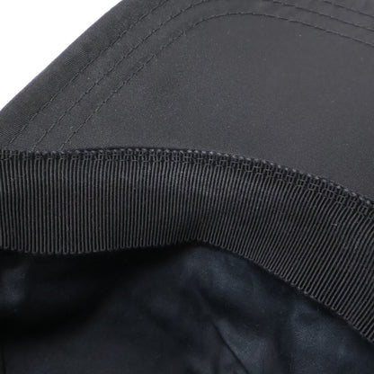 PRADA Nylon Logo Embroidered Cap Black Size L