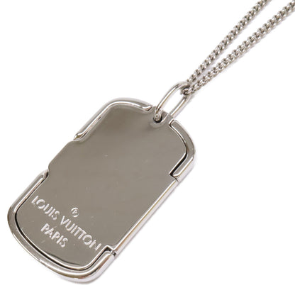 LOUIS VUITTON Monogram Rocket Necklace Silver Size ONE SIZE