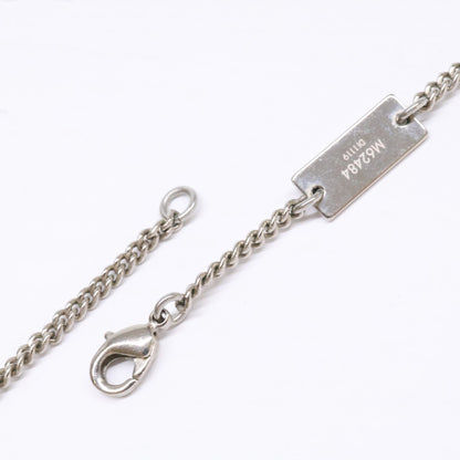 LOUIS VUITTON Monogram Rocket Necklace Silver Size ONE SIZE