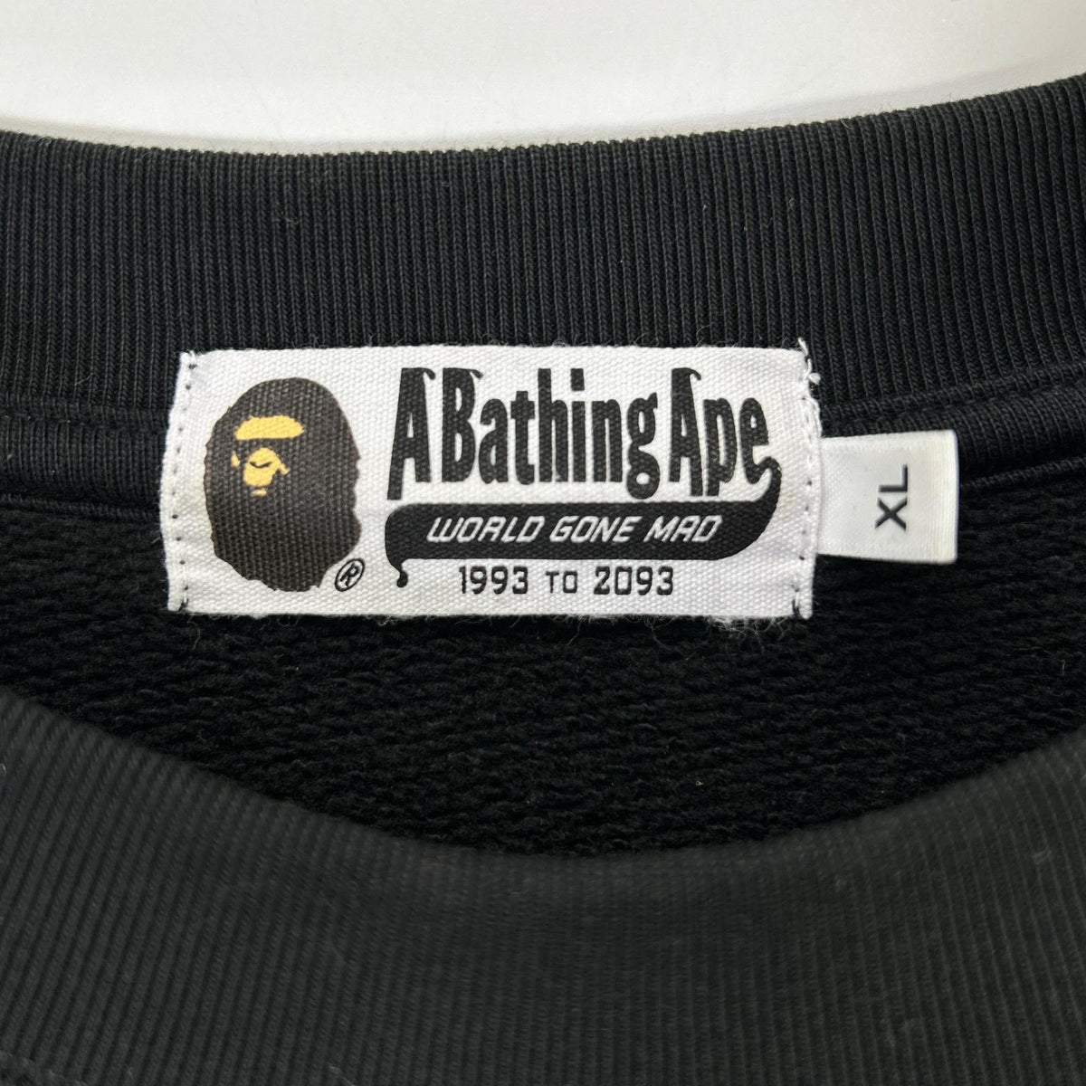 A BATHING APE Black Rose Graphic Sweatshirt Size XL