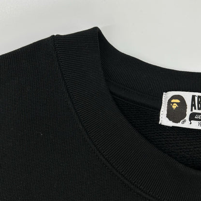 A BATHING APE Black Rose Graphic Sweatshirt Size XL