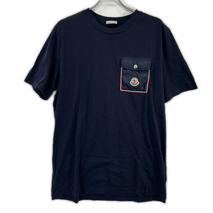 MONCLER S/S T-Shirt Navy Size L
