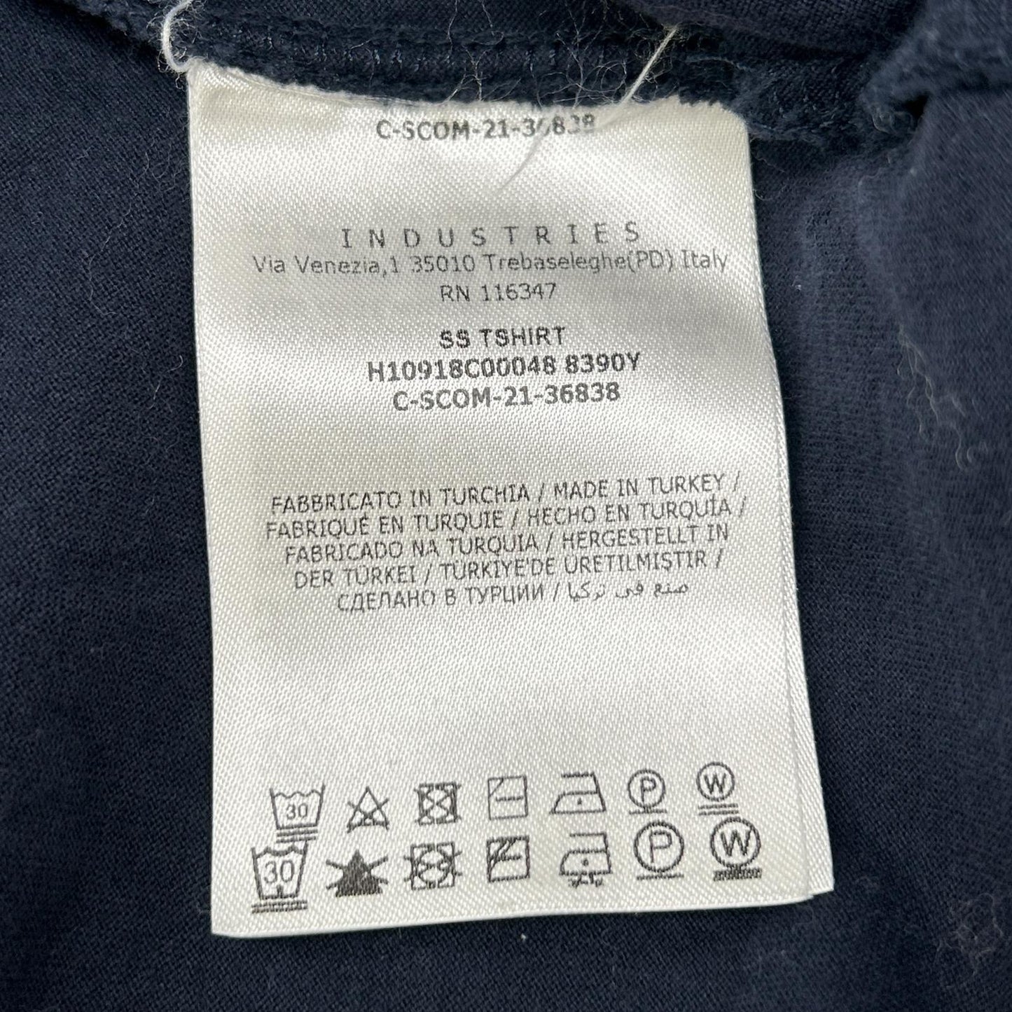 MONCLER S/S T-Shirt Navy Size L