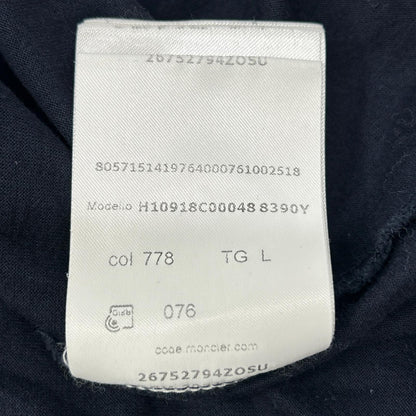 MONCLER S/S T-Shirt Navy Size L
