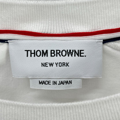 THOM BROWNE Cotton 4-BAR T-Shirt White Size 4