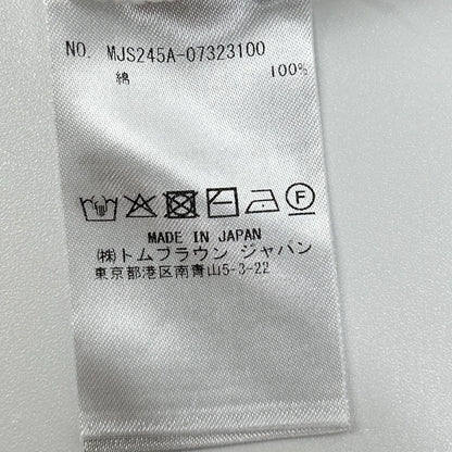 THOM BROWNE Cotton 4-BAR T-Shirt White Size 4