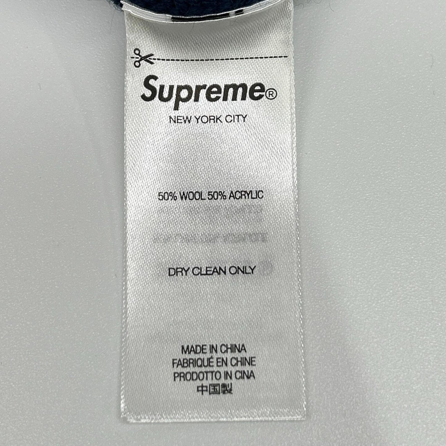 Supreme 26SS Navy Raised Stripe Sweater Size XL